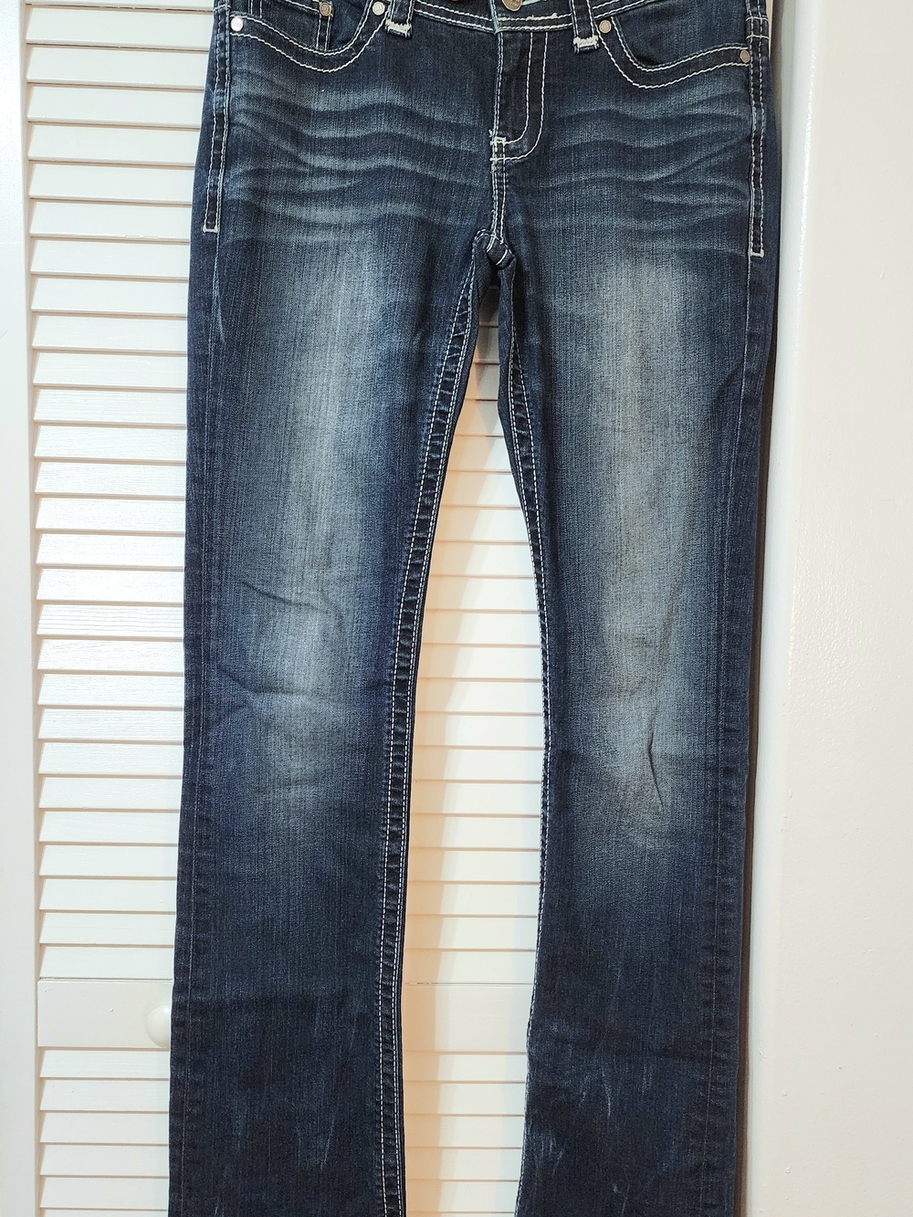 BKE Payton Low-Rise Slim Boot Classic Dark Wash Women’s Jeans - Blue